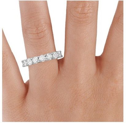 925 Sterling Silber Eternity Bands Ring Rhodiumplattiert Handgemachte Ringe Technischer Schmuck