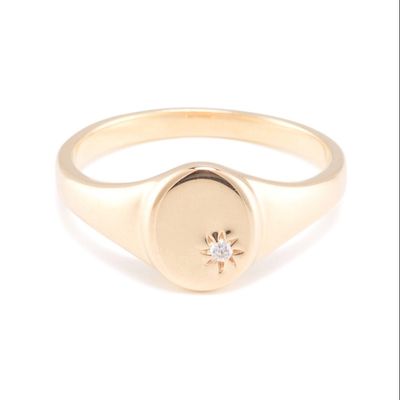 18K Gold Vermeil Sonnenblumen Siegelring mit Minority Design in 925 Sterling Silber