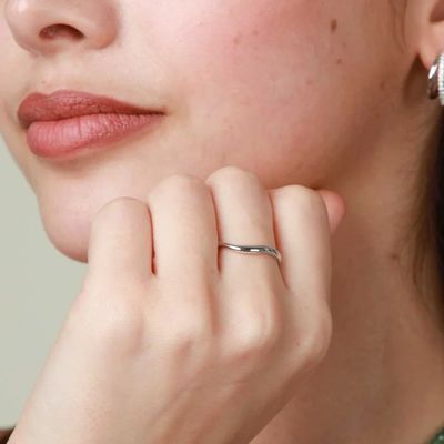 Bescheinigung über die Beurteilung durch Dritte 925 Sterling Silber Damen Schmuckring