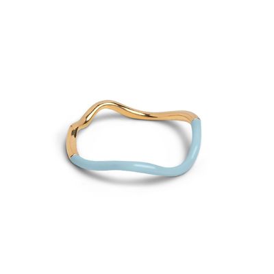 925 Sterling Silber 18k Gold Rosa Emaille Band Ringe für Frauen Mädchen