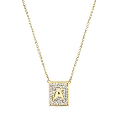 Machen Sie ihren Tag mit 14K Gold Quadratische Edelstein Halsketten für Frauen Valentinstagsgeschenk