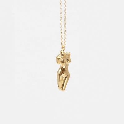 925 Sterling Silber Venus Frauen Körper Anhänger Halskette Anpassbar für Ihr Outfit