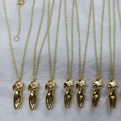 925 Sterling Silber Venus Frauen Körper Anhänger Halskette Anpassbar für Ihr Outfit