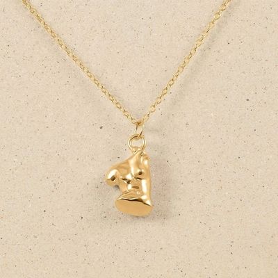 Venus Weiblichkeit 18K Goldplattiert 925 Sterling Silber gefüllt Anhänger Halskette für die Party
