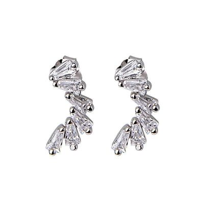 Zirkonie-Ohrstöpsel für Frauen Vermeil Schmuck Eisaugenringe