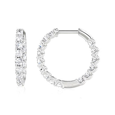 925 Sterling Silber Feinschmuck Hoop Ohrringe perfekt für jeden Anlass