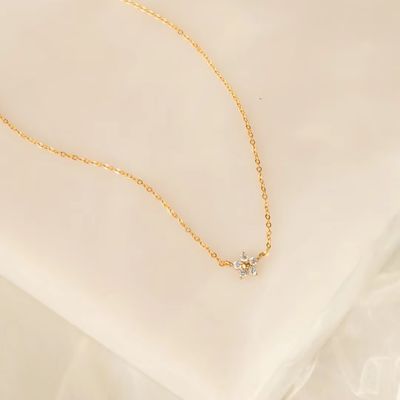 925 Sterling Silber Blumenhalskette Exquisite Trendy Rhodiniert Für Verlobung Hochzeit Party Perfektes Geschenk Für Freundinnen