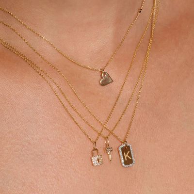 925 Sterling Silber Gold Rhodiumplattiert Zirkonschmiede Halskette