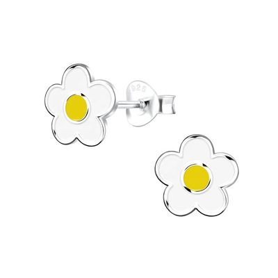 925 Sterling Silber Hypoallergenische Kinder-Stud-Ohrringe 18K-Goldplattiert
