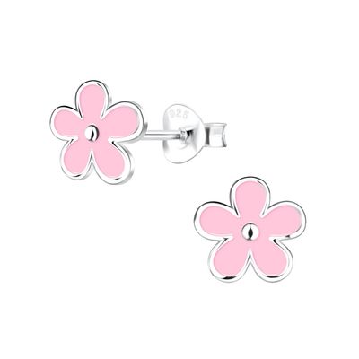925 Sterling Silber Hypoallergenische Kinder-Stud-Ohrringe 18K-Goldplattiert