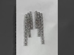 Weiß ovaler Stein Tennishalskette