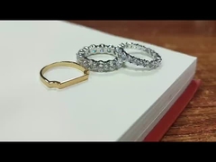 Brasilianische Kübel Zirkonia Ewigkeit Ring Set perfektes Geschenk für jeden Anlass